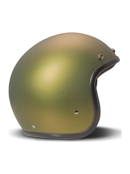 DMD Retro Olive Gold Κράνος Μηχανής Jet ECE 22....