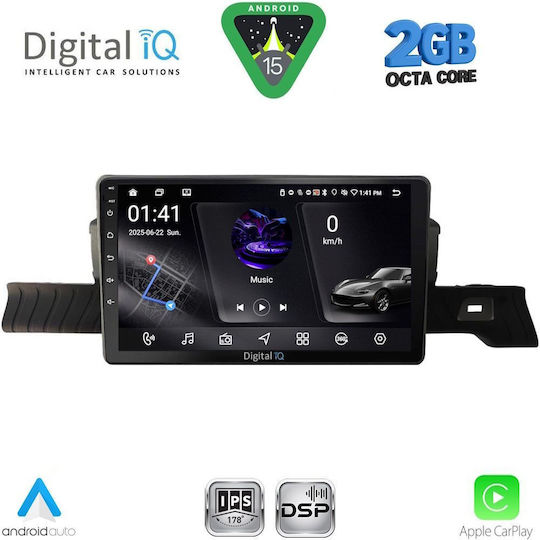 Digital IQ Ηχοσύστημα Αυτοκινήτου για Citroen C3 2024-2026 (Bluetooth/USB/AUX/WiFi/GPS/Apple-Carplay/Android-Auto) με Οθόνη Αφής 9"