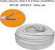 Cablu Electric Multifilar 2 X 2.5mm Myym H05vv-f Rola 100 Metri Alb