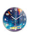 Tulup Kinder Wanduhr Glas