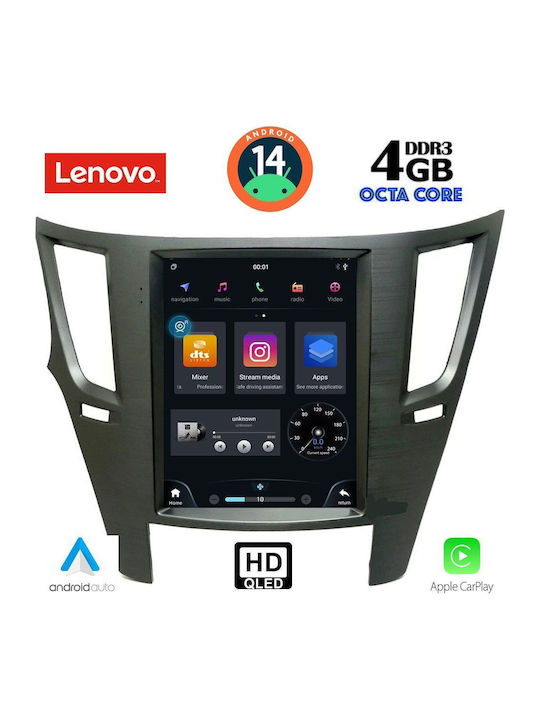 Lenovo Car Audio System for Subaru Legacy / Outback 2009-2014 (Bluetooth/USB/WiFi/GPS/Apple-Carplay/Android-Auto) with Touch Screen 5.1"