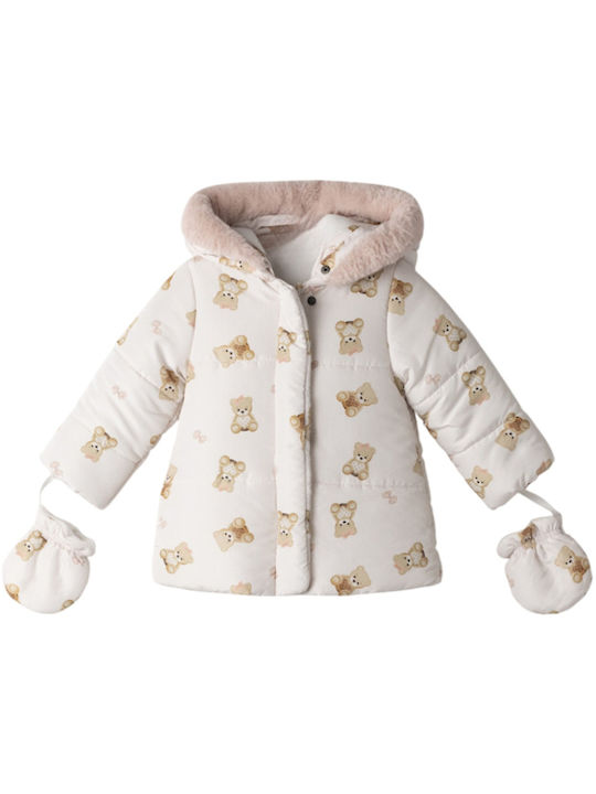 Evita Kids' Casual Jacket with Hood White