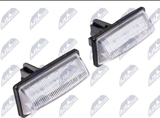 NTY License Plate Lights for Nissan Micra Subaru E12 V(K14) 2016