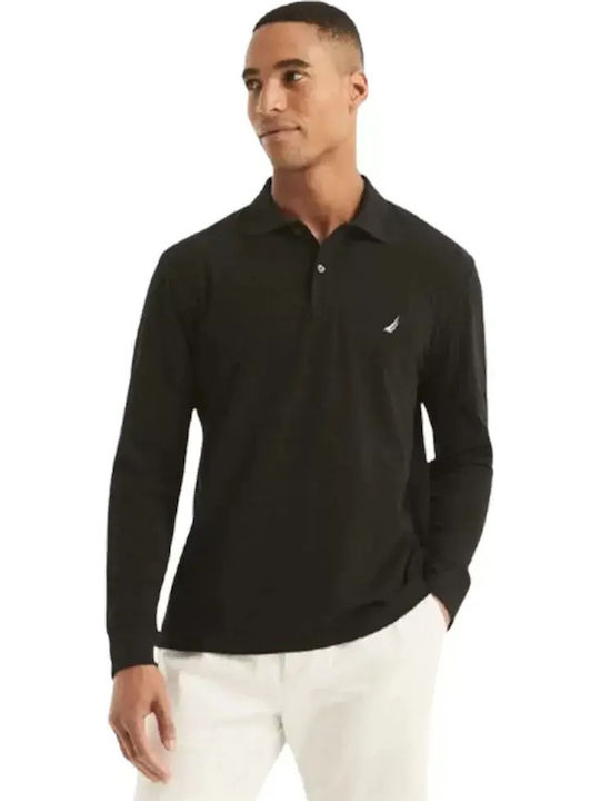 Nautica Polo Long Sleeve Athletic Blouse True B...
