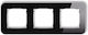 Icon Universaler Wechselrahmen Dreifach Gurt Glas Effekt Rahmen Schwarz Unten Schwarz 12-12-irsz-3