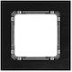 Deco Universal Frame Single Brushed Aluminum Frame Black Bottom Graphite 12-11-dra-1