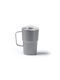 Nubex Becher Metallisch mit Deckel Gray 450ml
