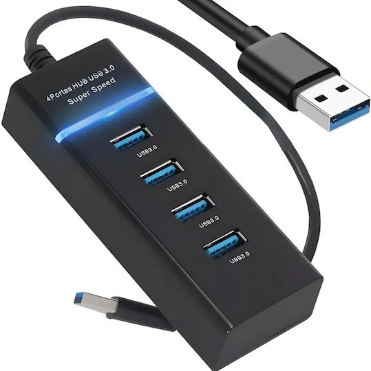 Verk Group Hub 4 Θυρών USB 3.0 με σύνδεση USB-A