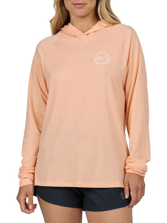 Women's Sweatshirt Hooded Apricot