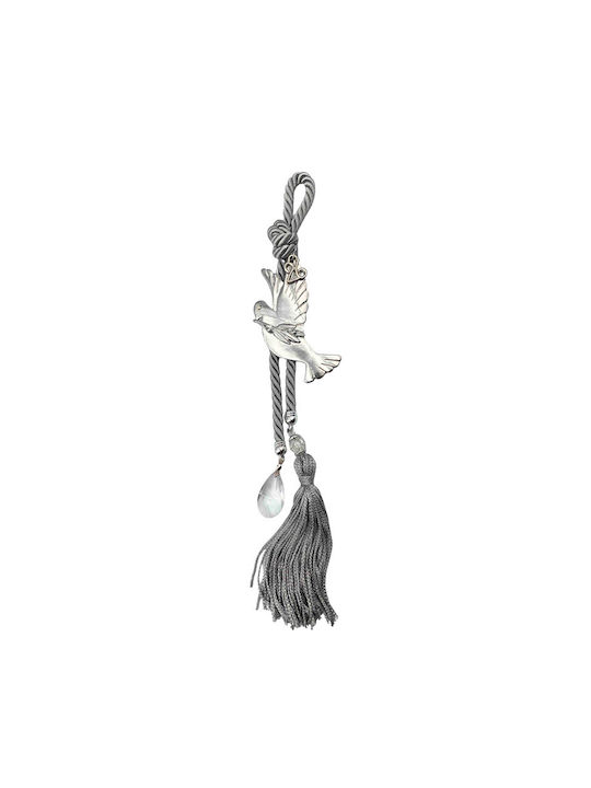Marhome Hanging Lucky Charm Pomegranate Gray made of Crystal 30cm 1pcs