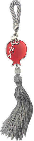 Marhome Hanging Lucky Charm Pomegranate Gray made of Metal 20cm 1pcs