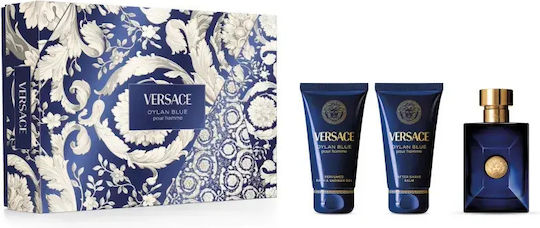 Versace Dylan Blue Men's Set with Eau de Parfum and Shower Gel 3pcs