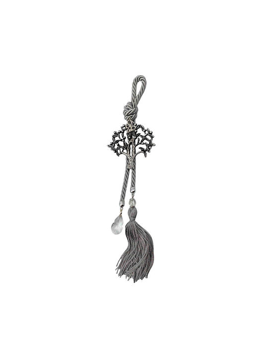 Marhome Hanging Lucky Charm Little Tree Gray made of Crystal 30cm 1pcs