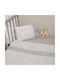 Baby Oliver Baby Sheets Set Crib Cotton Fitted Gray 110x170cm