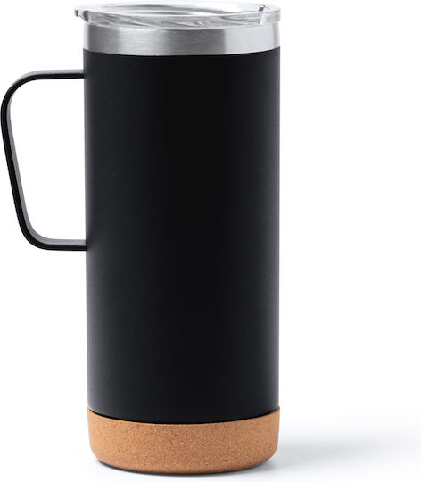 Pahar Pentru Apa Metalic Negru 600ml
