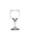 Set of Glasses for White and Red Wine made of Glass in Red Color Stemmed 210ml 6pcs