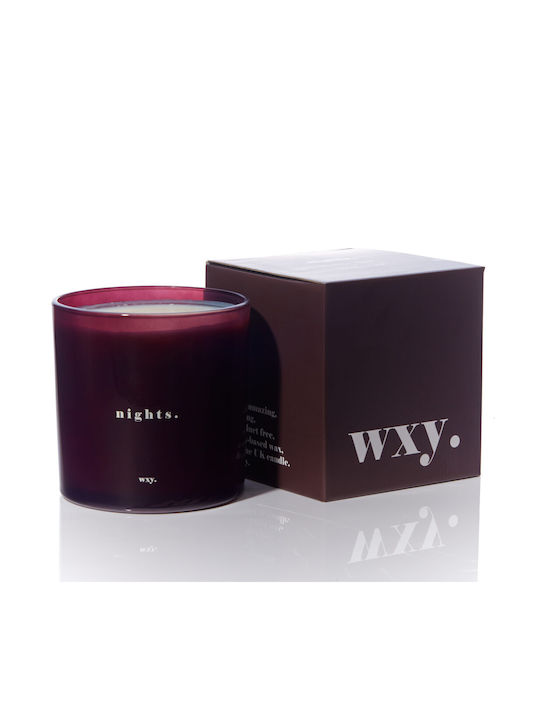 wxy. Aromatic Soy Candle Nights Classic in Jar with Vanilla Bourbon Sugar & Tobacco Scent 1500g