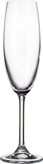 Crystalite Bohemia Set of Crystal Goblet Glasses 6 Pieces