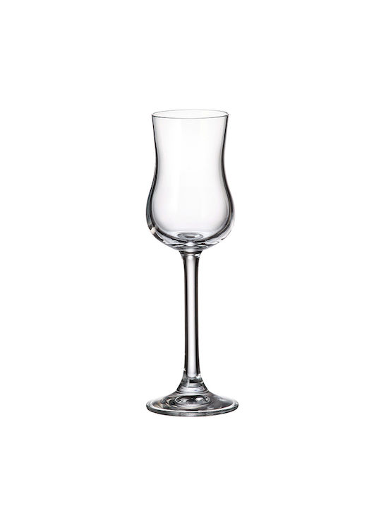 Crystalite Bohemia Σετ Ποτήρια Λικέρ/Ούζο από Κρύσταλλο 85ml 6τμχ