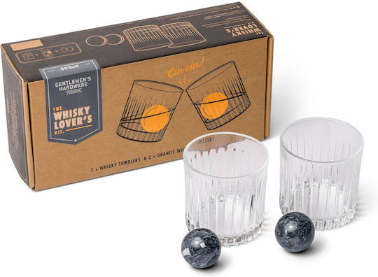 Gentlemen's Hardware Σετ Ποτήρια Ουίσκι από Γυαλί 230ml 2τμχ