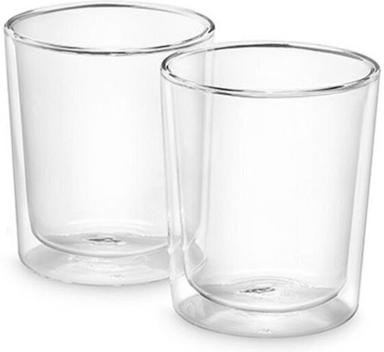 De'Longhi Σετ Ποτήρια Νερού / Καφέ/Freddo από Γυαλί 400ml DLSC318 2τμχ
