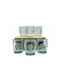 San Miguel Brewery Set of Glasses Water made of Glass in Green Color 400ml 6pcs