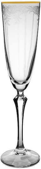 Crystalex CZ Champagne Glass Set Goblets Glass 200ml 6 Pieces