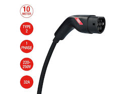 Carpoint Electric Vehicle Charging Cable Type2>2 32a 1ph 10 Meter 0290017