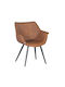 C-910β Dining Room Fabric Chair Cinnamon 62x65x82cm 2pcs