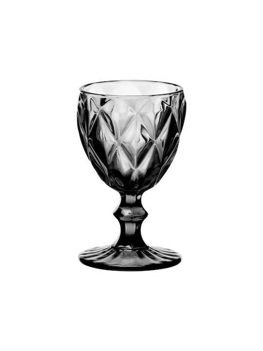 Cryspo Trio Kare Set of Glasses for White and Red Wine made of Glass in Gray Color Stemmed 230ml 6pcs