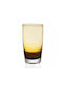 Cryspo Trio Irid Set of Glasses Water made of Glass in Honey Color 540ml 6pcs