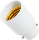 GloboStar Adaptor Dulie de la B22 la E27 în culoarea Alb Set 1buc 78971