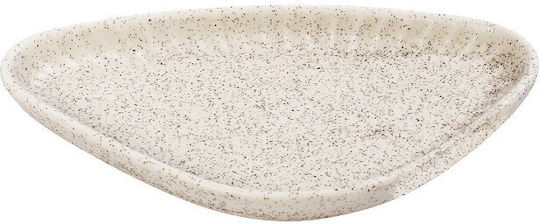Espiel Dessert Plate Plate Desert Triangle Ceramic Beige 15x8.5cm 6pcs
