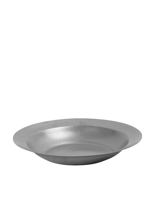Espiel Snow Πιάτο Ζυμαρικών Inox Ασημί με Διάμετρο 27.5cm 2τμχ