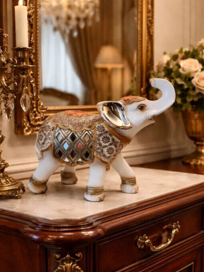 Galifas Dekorativer Elefant aus Polyresin 15x7x17cm 1Stück