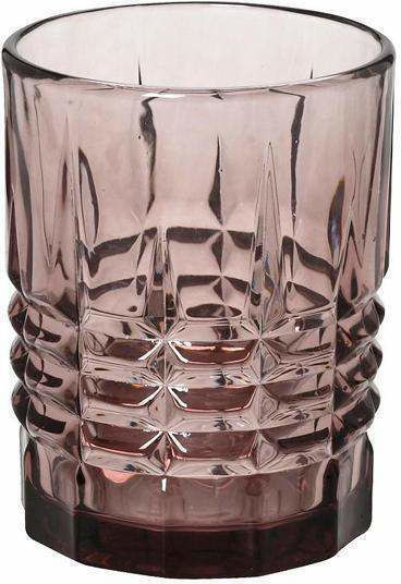Espiel Patrick Set Gläser Whiskey aus Glas in Lila Farbe 300ml 6Stück