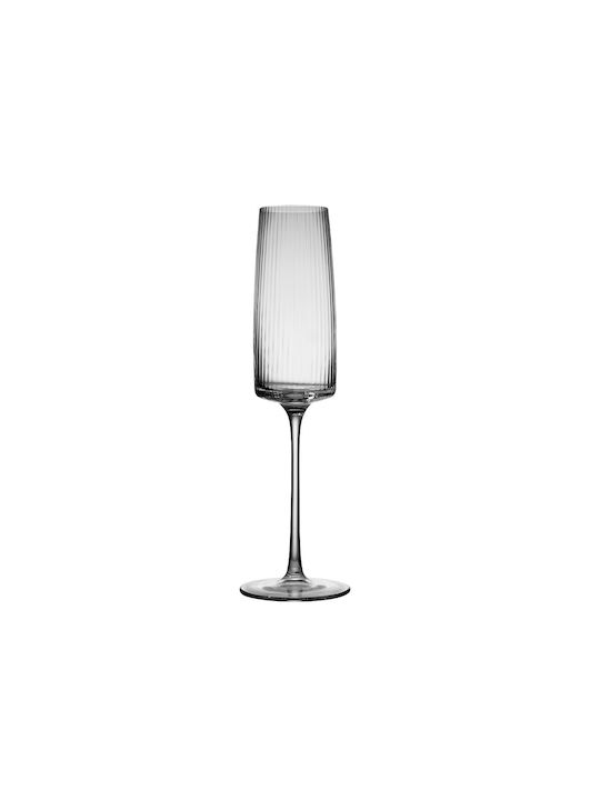 Espiel Dizzy Set Gläser Champagner aus Glas Mit Stiel 250ml 4Stück