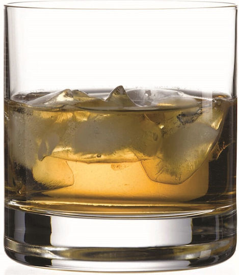 Espiel Rocks-s Whiskey Glass Set made of Crystal in White Color 385ml 6 Pieces