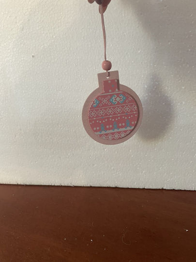 Holz Rosa Weihnachtsbaumschmuck
