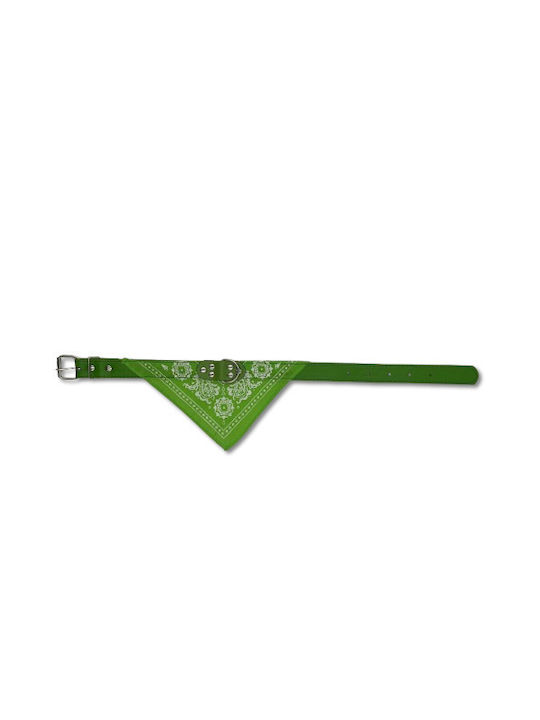 Grünes Hundehalsband mit Bandana 53cm – Paisley-Design Bonnie Grünes Hundehalsband mit Bandana 53cm – Paisley-Design Bonnie