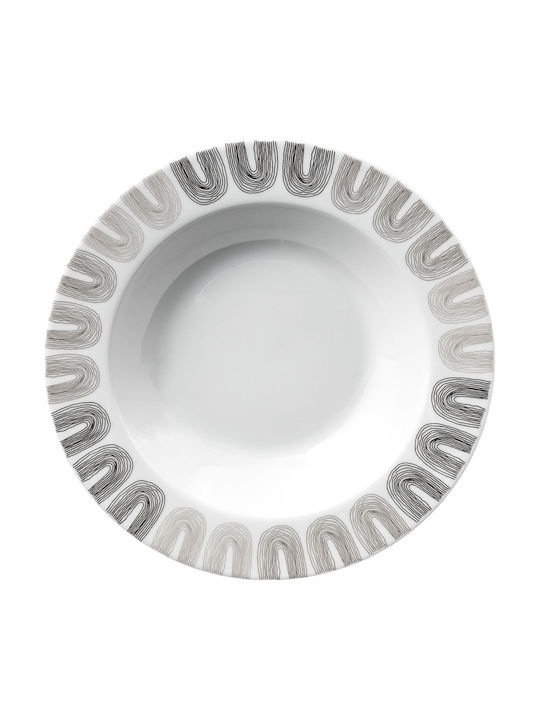 Ankor Plate Soup made of Porcelain Beige 21.5cm 6pcs