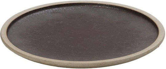Espiel Karma Plate Shallow made of Porcelain Brown with Diameter 29cm