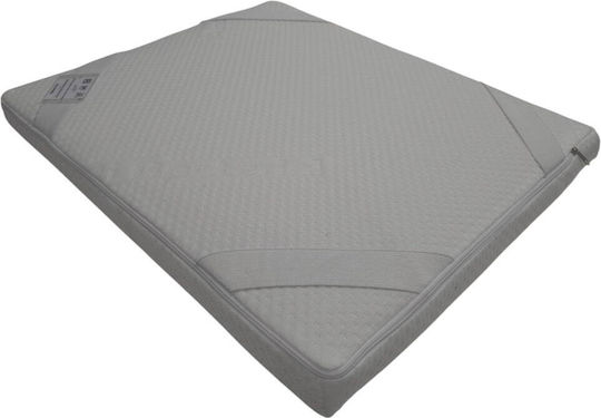 Politishome Matratzentopper Elysium Plus Elysium Plus Einzel Memory-Schaum mit Abnehmbarem Bezug & Gummibändern 100x200x6cm