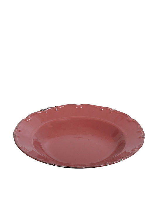 Espiel Liana Plate Soup made of Porcelain Pink 23cm 6pcs