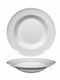 Saturnia Napoli Plate Soup made of Porcelain White with Diameter 27cm 6pcs