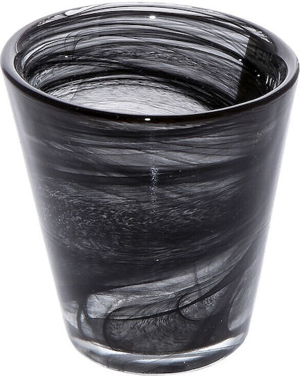 Espiel Atlas Set of Glasses Water made of Glass in Black Color 120ml 6pcs