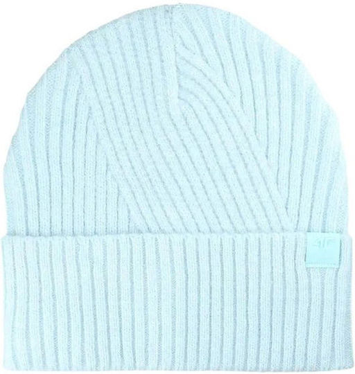 F569 Beanie Frauen Beanie Gestrickt in Hellblau Farbe