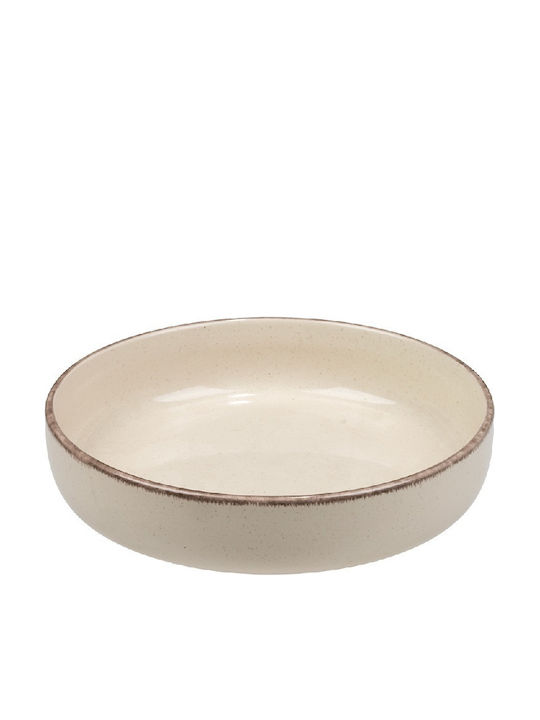 Espiel Tuscany Ceramic Soup Plate Beige Diameter 21cm 6 Pieces