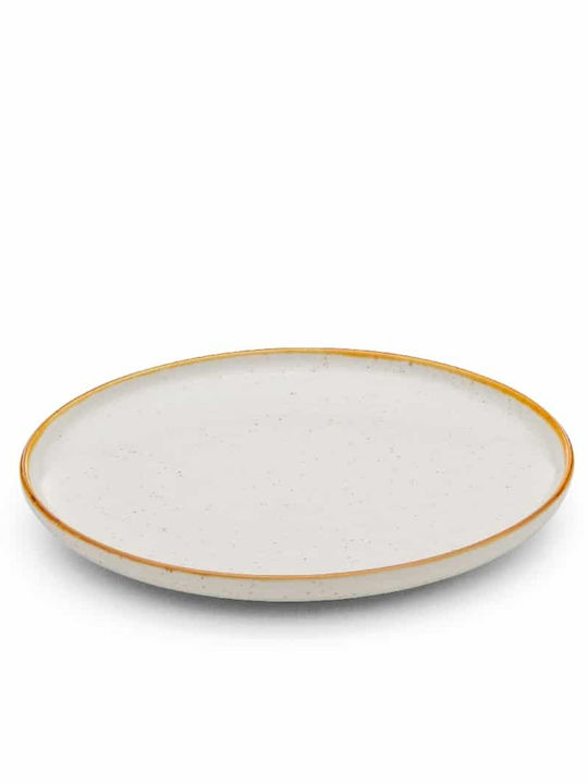 Yuk Πιάτο Ρηχό από Πορσελάνη Μπεζ με Διάμετρο 20cm 6τμχ