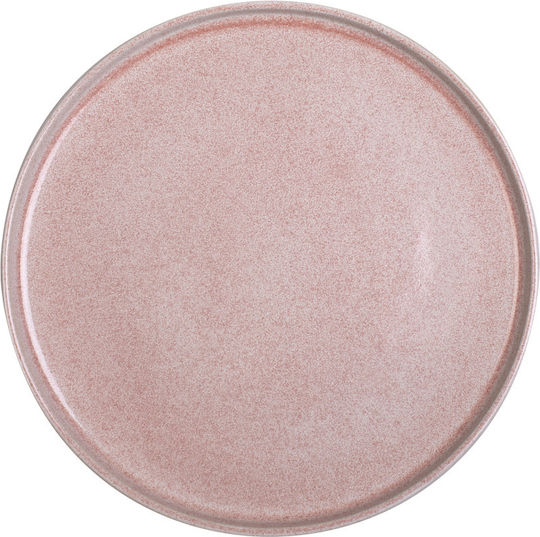 GTSA Teller Untiefe Keramik Rosa mit Durchmesser 21cm 6Stück